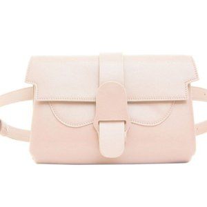Senreve Pink Pebbled Aria Belt Bag